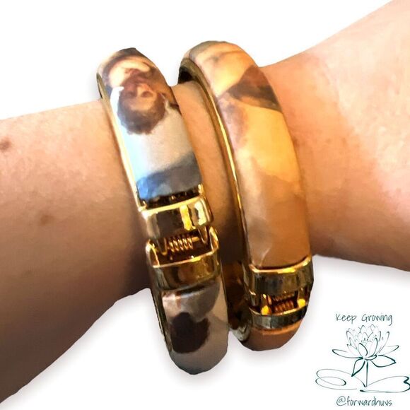 Hand Made Paper Wrapped Fine Art Bracelets x 2 - Picture 3 of 10